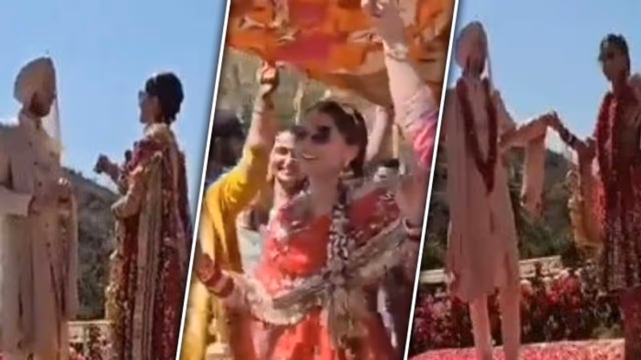 Taapsee Pannu's wedding video: Actress ditches lehenga, dances during bride entry WATCH Taapsee Pannu's wedding video: Actress ditches lehenga, dances during bride entry WATCH