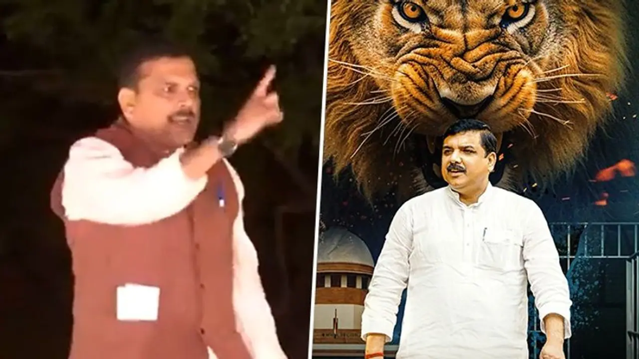 AAP Rajya Sabha member Sanjay Singh walks out of Tihar jail after nearly 6 months (WATCH)