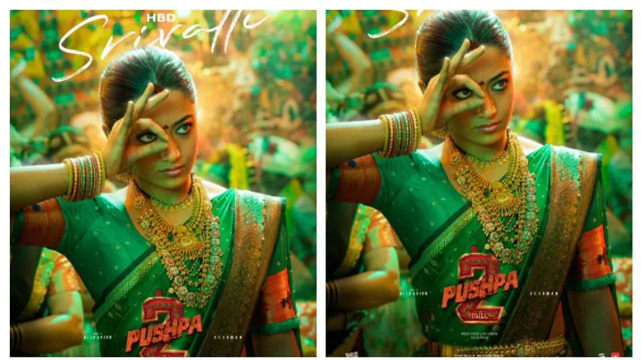 Pushpa 2: Birthday girl Rashmika Mandanna sports sindoor in new poster [PICTURE]