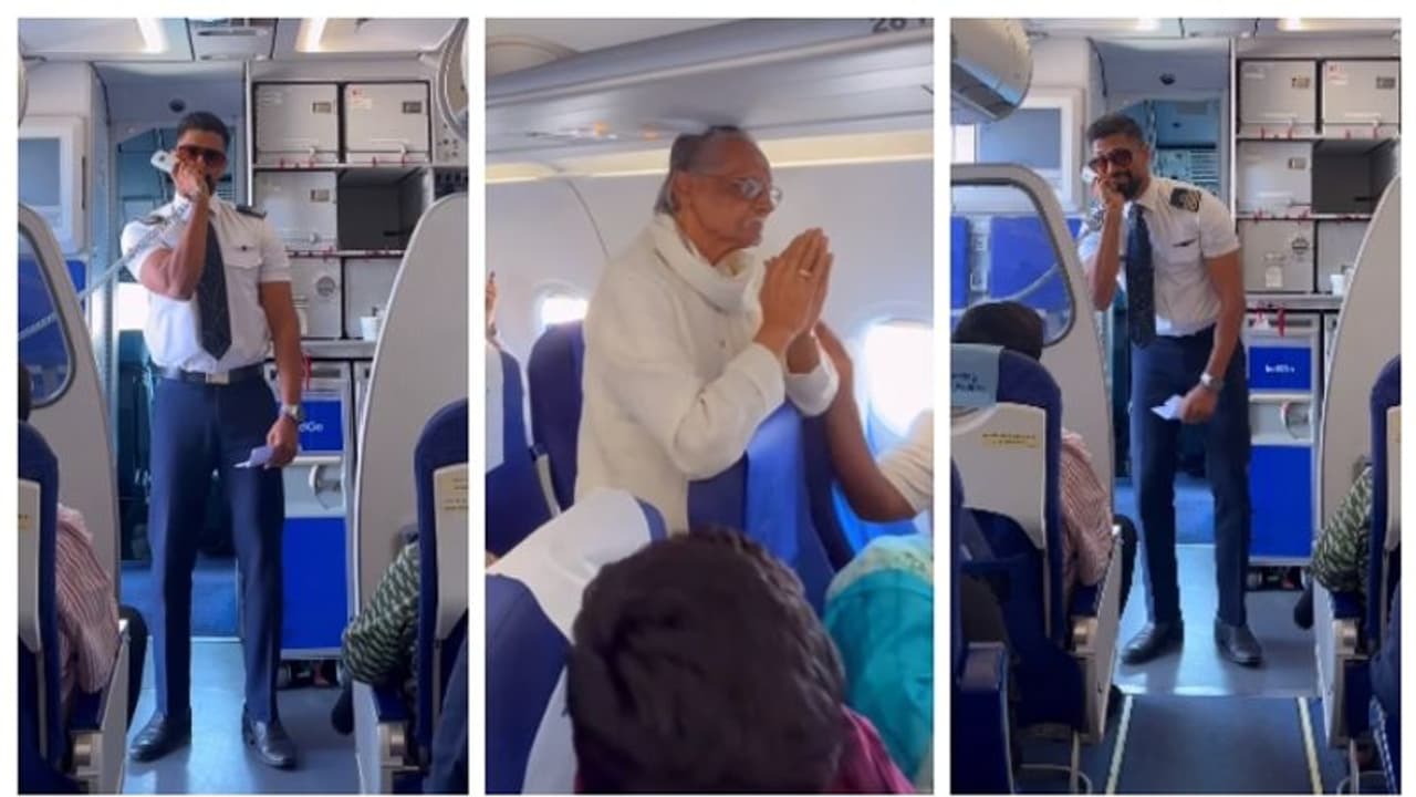 'ഏൻ താത്ത, പാട്ടി, അമ്മ...' തന്‍റെ കുടുംബവും വിമാനത്തിലുണ്ടെന്ന് പൈലറ്റ്; കൈയടിച്ച് യാത്രക്കാരും, വൈറൽ വീഡിയോ 