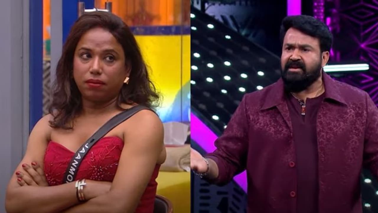 സഹമത്സരാര്‍ഥികളോട് ശാപവാക്കുകള്‍, താന്‍ അങ്ങനെ പറഞ്ഞിട്ടില്ലെന്ന് ജാന്‍മോണി; തെളിവുമായി മോഹന്‍ലാല്‍: വീഡിയോ