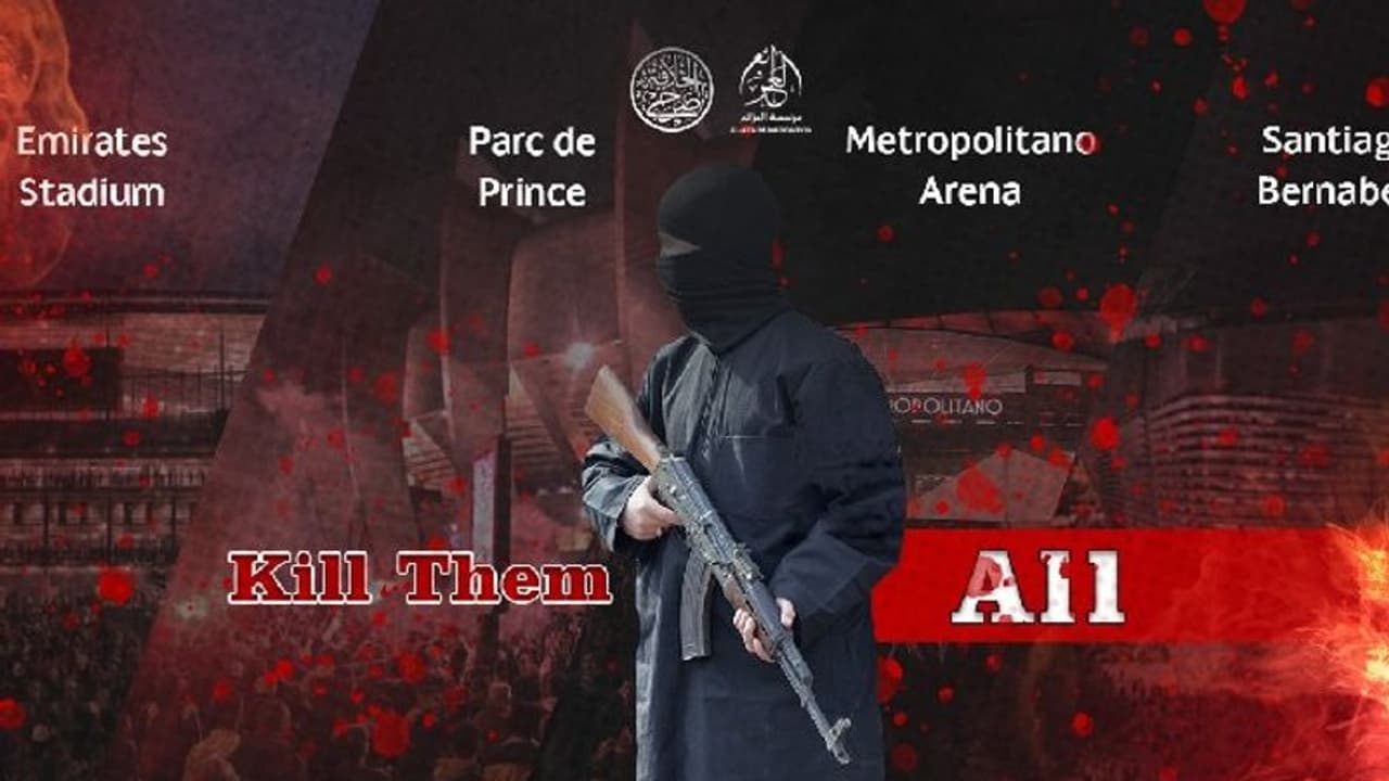 UEFA Champions League: 'ಫುಟ್ಬಾಲ್ ಸ್ಟೇಡಿಯಂಗೆ ಬರುವ ಎಲ್ಲರನ್ನೂ ಕೊಲ್ಲಿ' ISIS ಉಗ್ರರ ಬೆದರಿಕೆ UEFA Champions League: 'ಫುಟ್ಬಾಲ್ ಸ್ಟೇಡಿಯಂಗೆ ಬರುವ ಎಲ್ಲರನ್ನೂ ಕೊಲ್ಲಿ' ISIS ಉಗ್ರರ ಬೆದರಿಕೆ