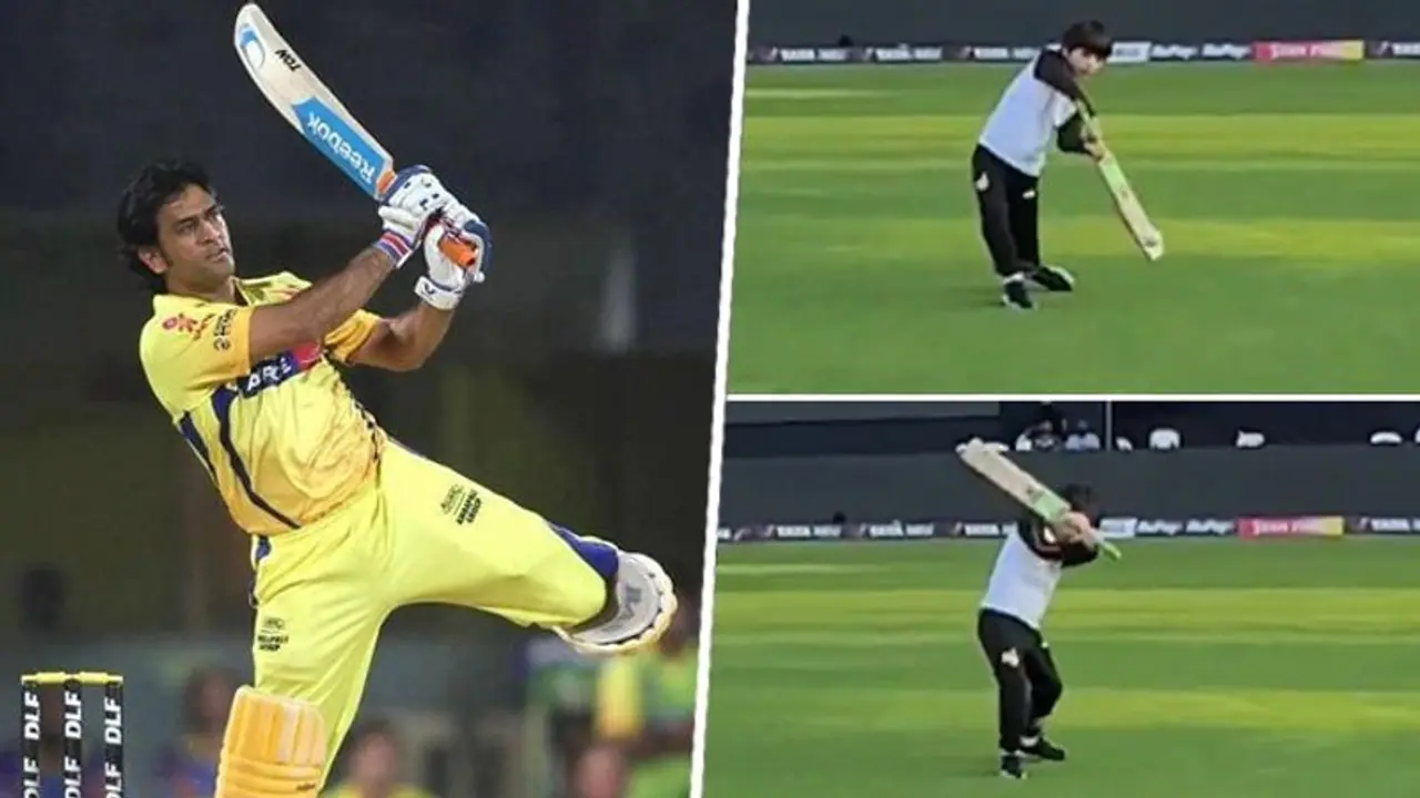 IPL 2024: Mohammad Nabi's son emulates MS Dhoni's iconic helicopter shot in heartwarming video (WATCH) IPL 2024: Mohammad Nabi's son emulates MS Dhoni's iconic helicopter shot in heartwarming video (WATCH)