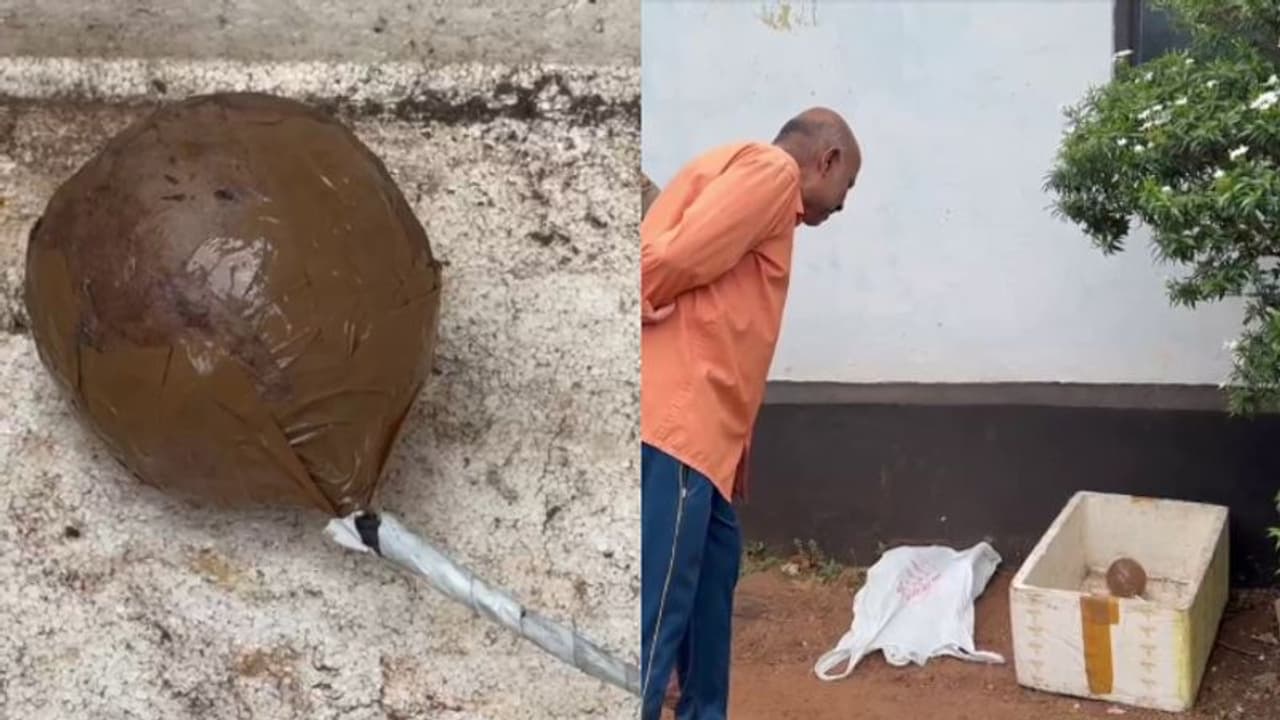 കുഴി മിന്നലിനോട് സാമ്യം, കുന്നംകുളത്ത് സ്കൂളിന് സമീപം സ്ഫോടക വസ്തു പിടികൂടി; സംഭവത്തില്‍ ദുരൂഹത