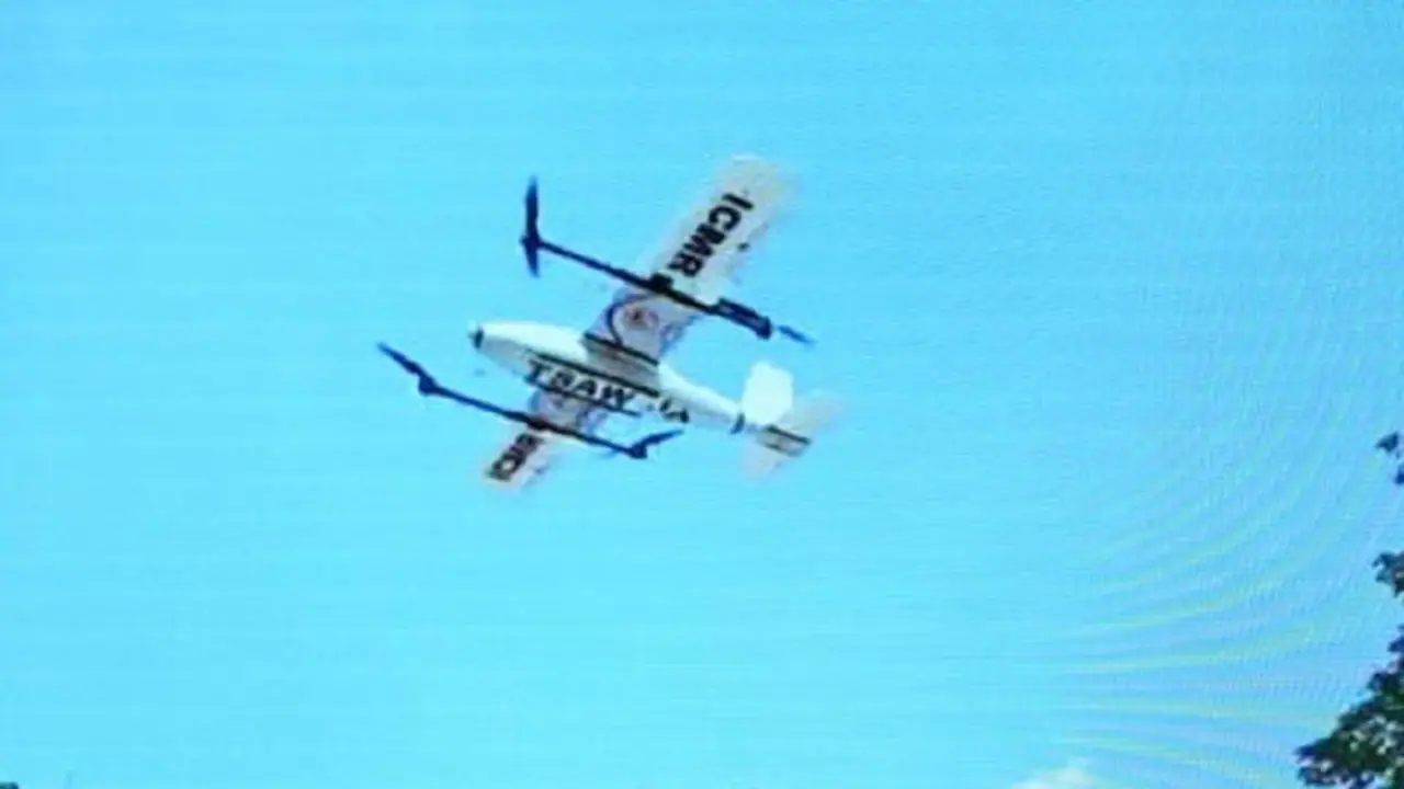 ಮಣಿಪಾಲ: ವೈದ್ಯಕೀಯ ಸ್ಯಾಂಪಲ್ ಸಾಗಾಟಕ್ಕೆ ಅತ್ಯಾಧುನಿಕ ಡ್ರೋನ್ ಬಳಕೆ! ಮಣಿಪಾಲ: ವೈದ್ಯಕೀಯ ಸ್ಯಾಂಪಲ್ ಸಾಗಾಟಕ್ಕೆ ಅತ್ಯಾಧುನಿಕ ಡ್ರೋನ್ ಬಳಕೆ!