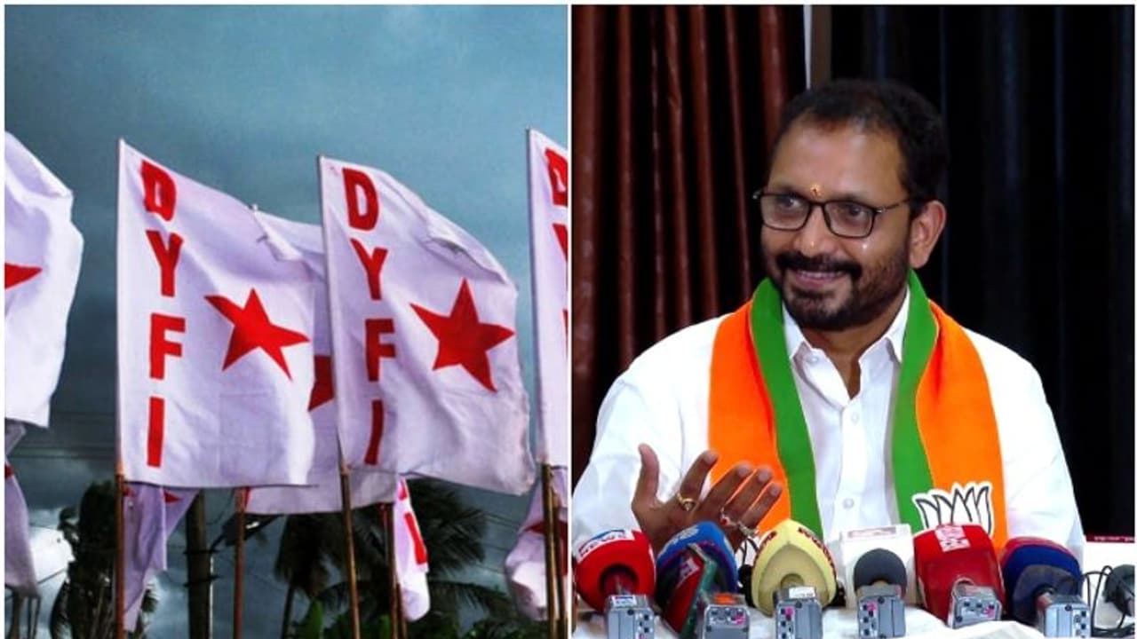 'കേരളത്തിലെ ബിജെപി നേതൃത്വം തമാശയായി മാറി'; 'ഗണപതിവട്ടം' വിവാദത്തില് കെ സുരേന്ദ്രനെതിരെ ഡിവൈഎഫ്ഐ 'കേരളത്തിലെ ബിജെപി നേതൃത്വം തമാശയായി മാറി'; 'ഗണപതിവട്ടം' വിവാദത്തില് കെ സുരേന്ദ്രനെതിരെ ഡിവൈഎഫ്ഐ