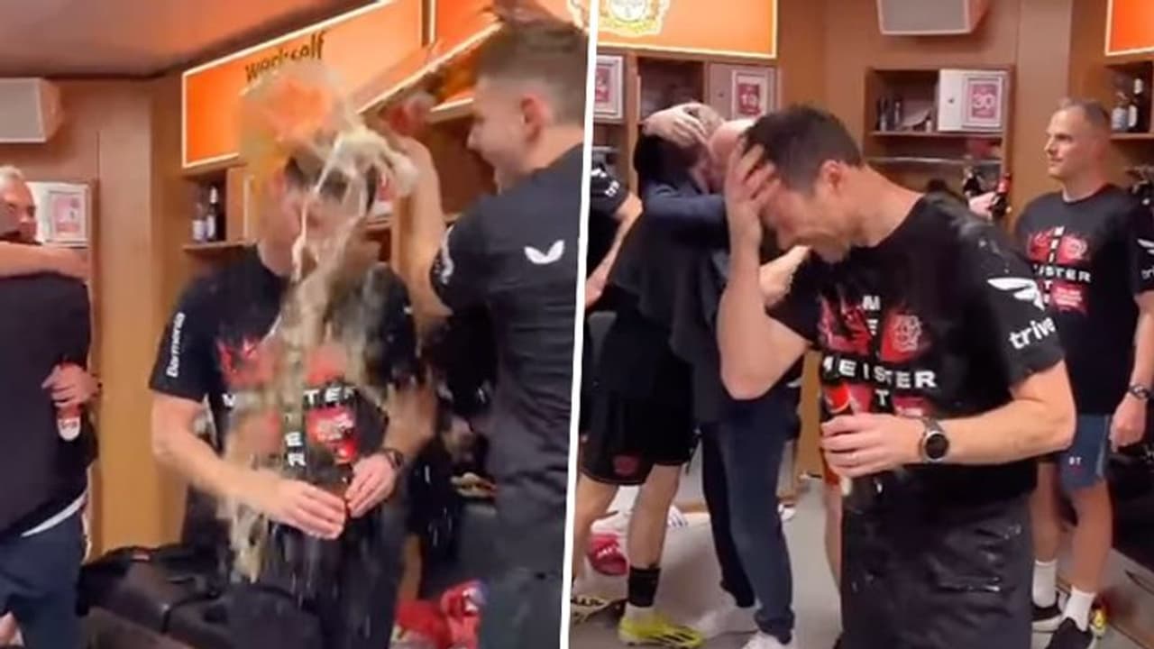 Inside Bayer Leverkusen's festivities: How Xabi Alonso & Co. celebrated maiden Bundesliga title (WATCH) Inside Bayer Leverkusen's festivities: How Xabi Alonso & Co. celebrated maiden Bundesliga title (WATCH)