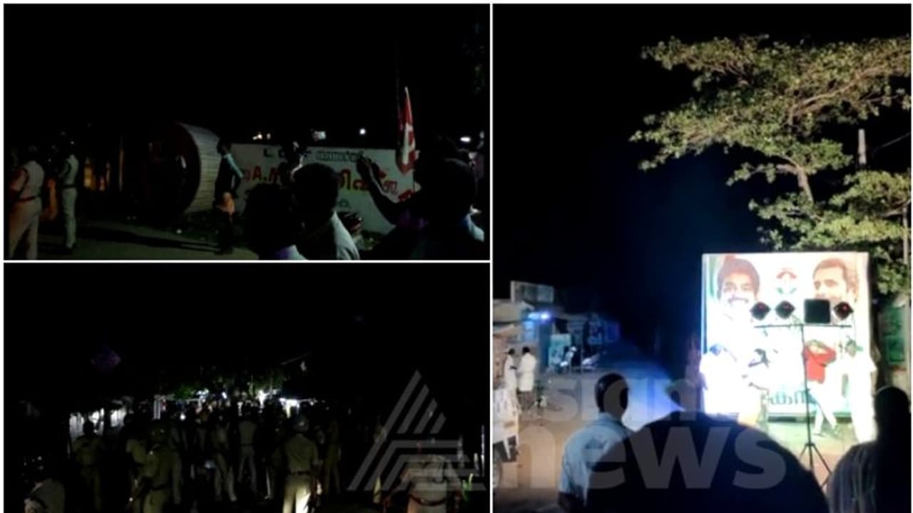 ആലപ്പുഴയിൽ യുഡിഎഫ് എൽഡിഎഫ് സംഘർഷം; യുഡിഎഫിന്റെ നാടക വേദിയിലേക്ക് സിപിഎം പ്രവർത്തകർ ഇരച്ചു കയറി ആലപ്പുഴയിൽ യുഡിഎഫ് എൽഡിഎഫ് സംഘർഷം; യുഡിഎഫിന്റെ നാടക വേദിയിലേക്ക് സിപിഎം പ്രവർത്തകർ ഇരച്ചു കയറി