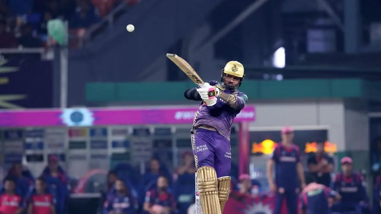 IPL 2024: Sunil Narine smashes maiden T20 century as KKR set a target of 223 for RR