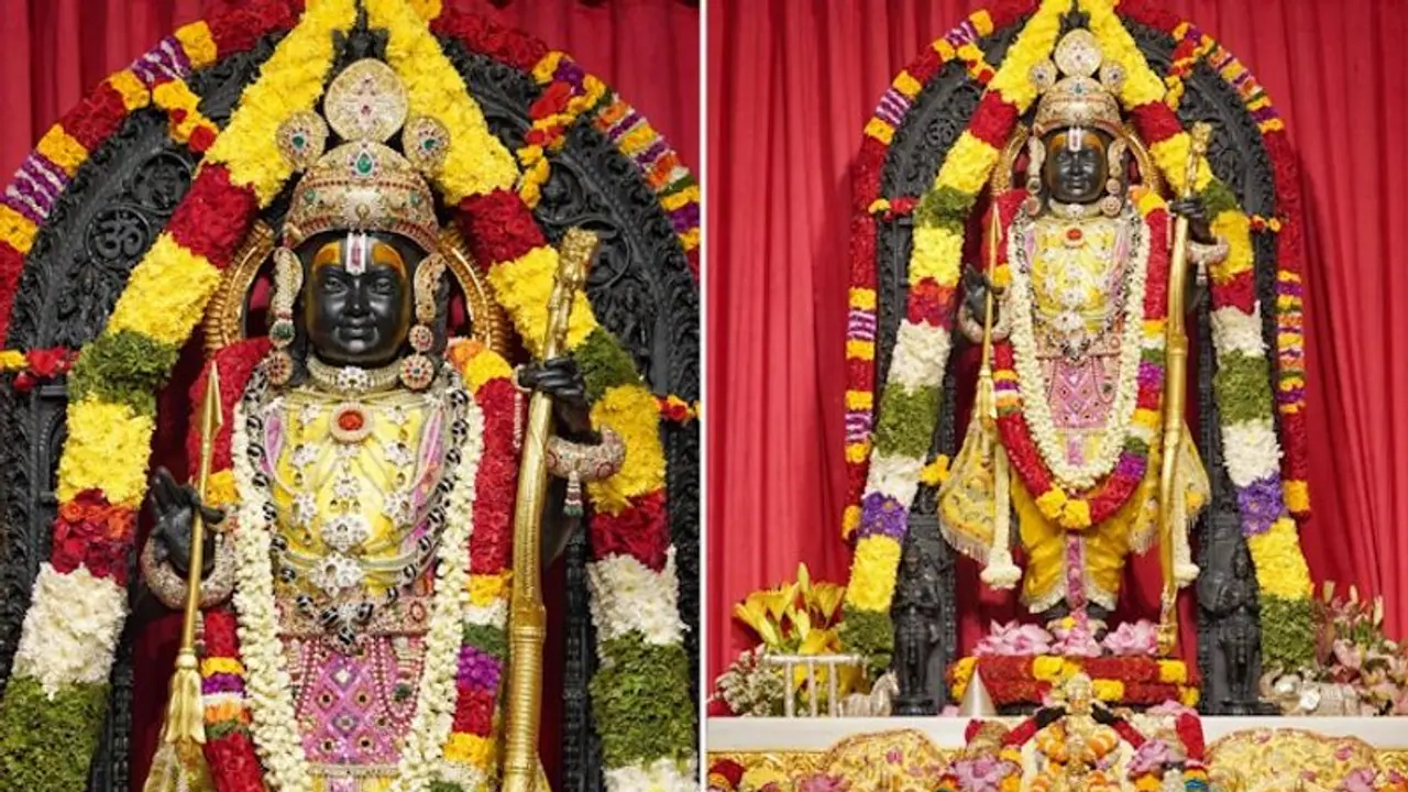 Ram Navami 2024: Ayodhya's Ram Lalla adorned in yellow attire after Divya Abhishekam; WATCH mangal aarti
