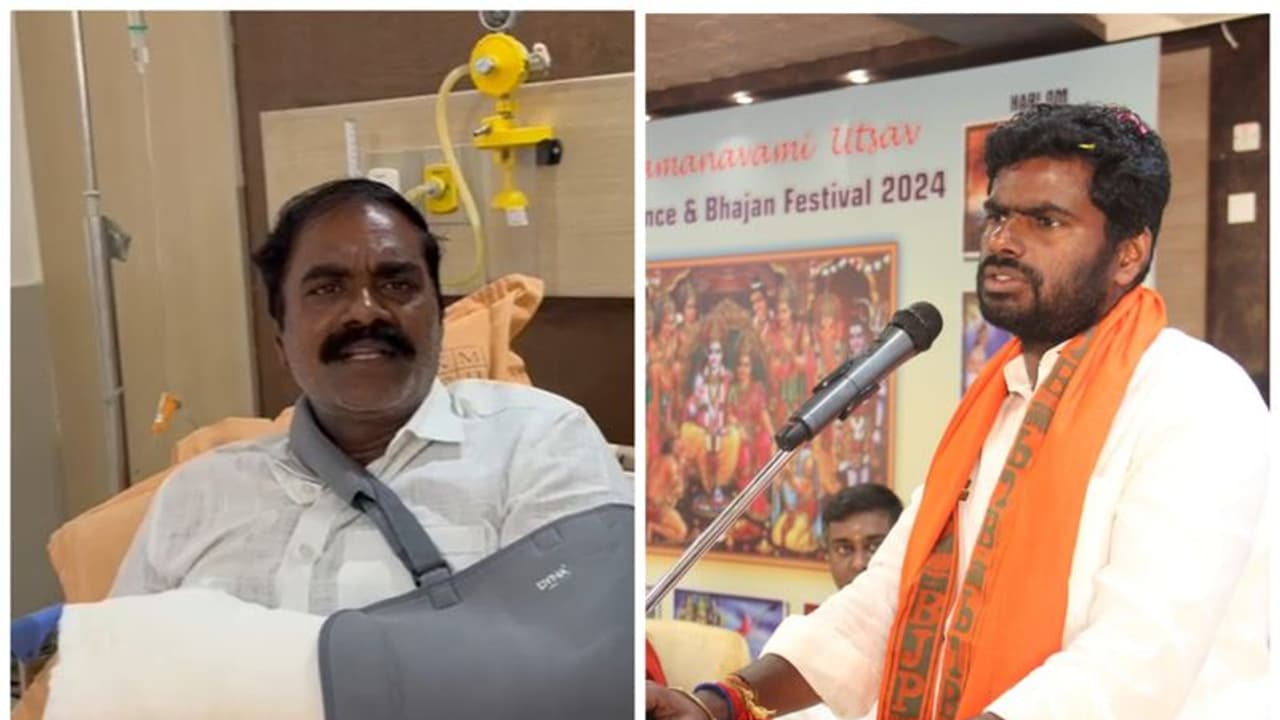 அண்ணாமலை வெற்றி பெறவேண்டும்; திடீரென விரலை வெட்டிய பாஜக நிர்வாகியால் தொண்டர்கள் அதிர்ச்சி