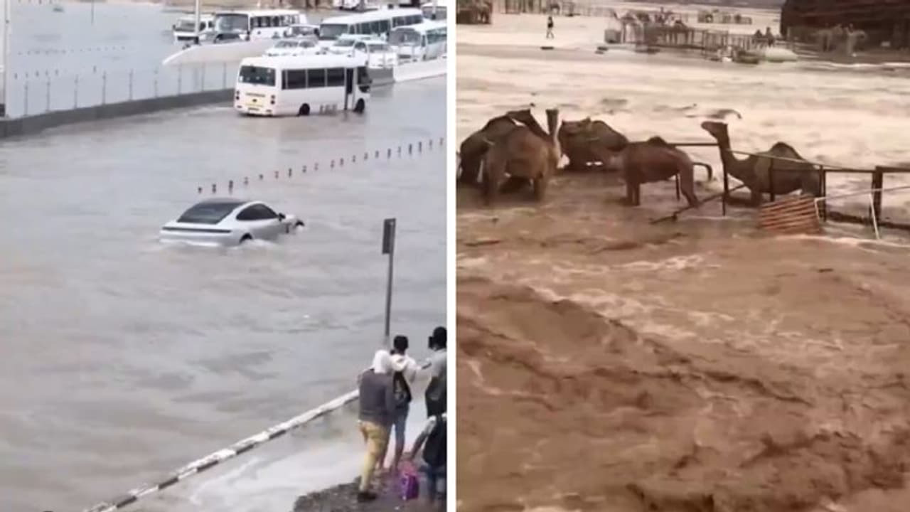 Dubai Flood : வெள்ளக்காடான பாலைவனம்; துபாயை மிரள வைத்த வீடியோ காட்சிகள்; சென்னையை மிஞ்சிய இயற்கை சீற்றம்!!