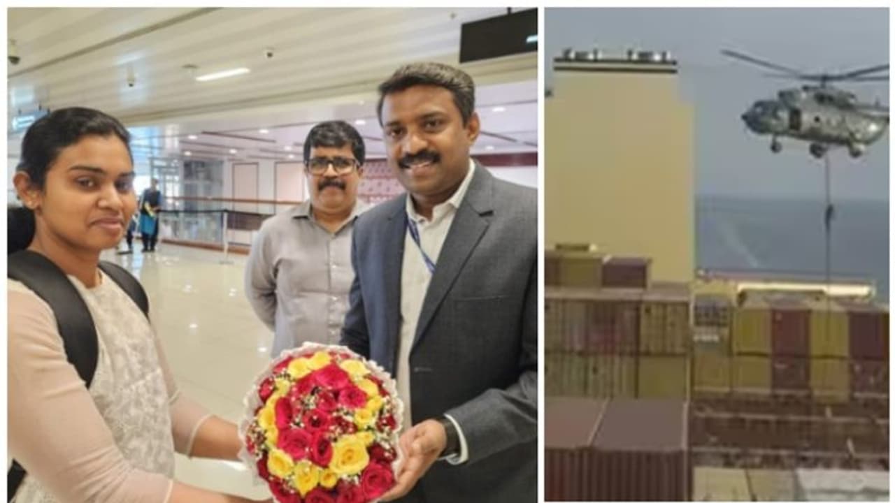 ആന് ടെസ ജോസഫ് തിരികെയെത്തി; ഇറാന് പിടിച്ചെടുത്ത കപ്പലിലെ മലയാളി യുവതി നാട്ടിലെത്തി ആന് ടെസ ജോസഫ് തിരികെയെത്തി; ഇറാന് പിടിച്ചെടുത്ത കപ്പലിലെ മലയാളി യുവതി നാട്ടിലെത്തി