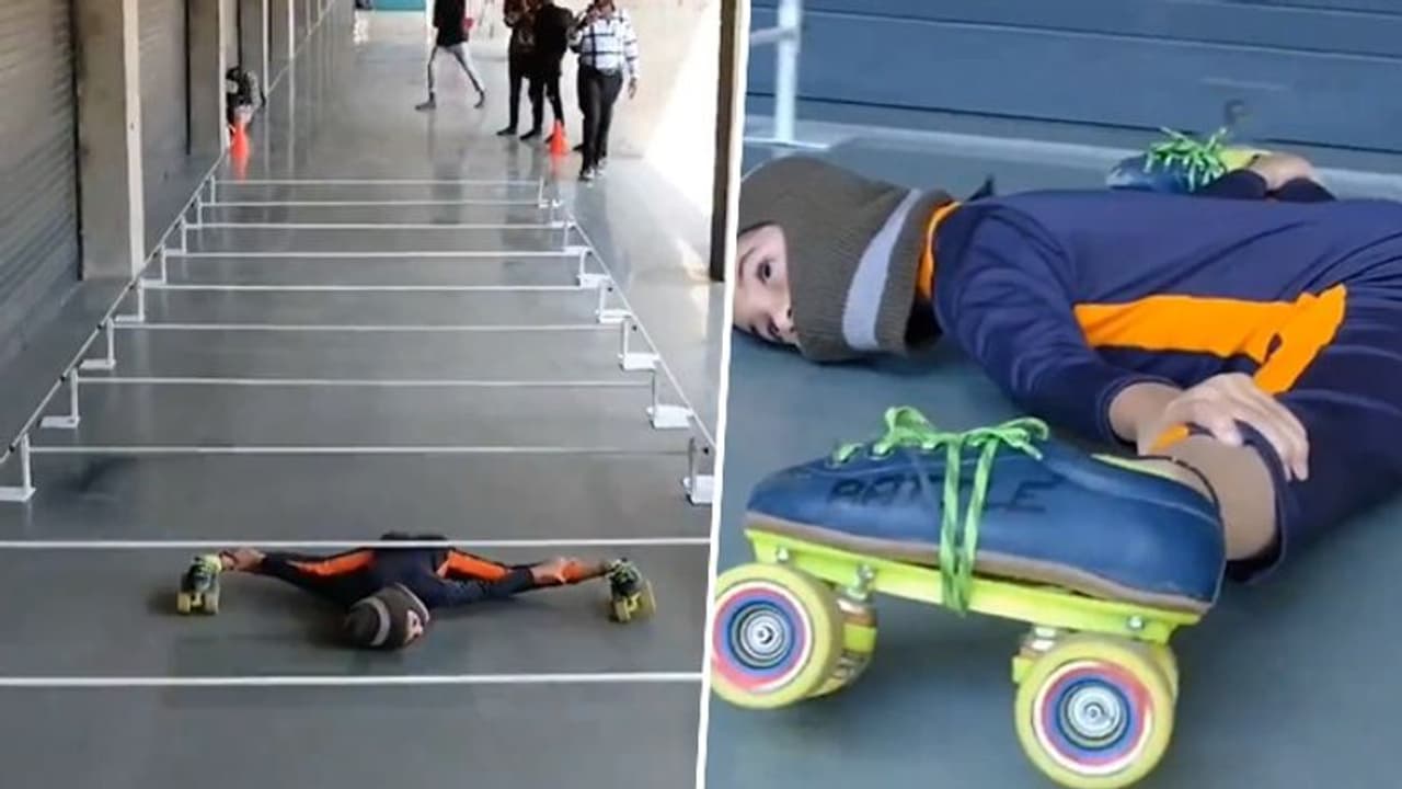 AMAZING! India applauds 6 year old Takshvi Vaghani after world record for lowest limbo skating (WATCH)