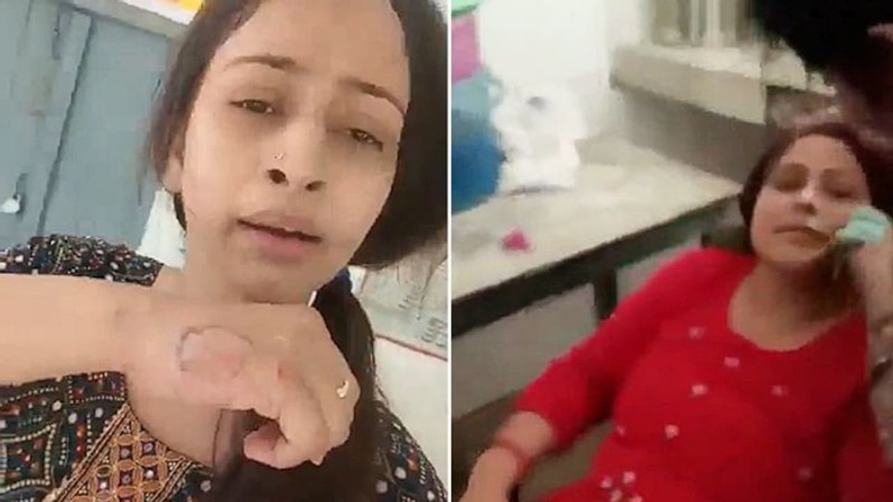 Uttar Pradesh: Principal caught receiving 'facial' in school kitchen, bites teacher in altercation (WATCH) Uttar Pradesh: Principal caught receiving 'facial' in school kitchen, bites teacher in altercation (WATCH)