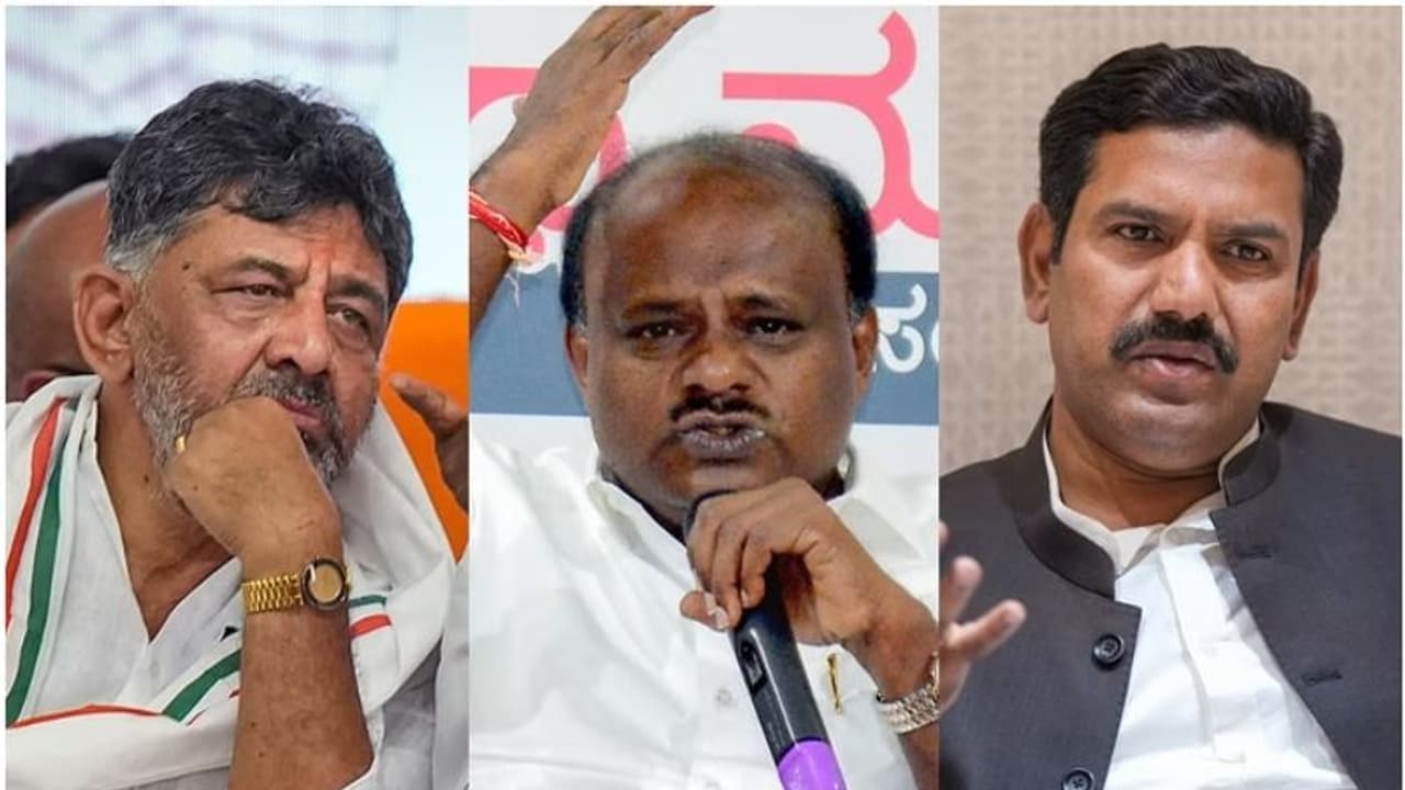 ചട്ടലംഘന പരാതിയിൽ തെരഞ്ഞെടുപ്പ് കമ്മീഷൻ നടപടി, ഡികെ ശിവകുമാറിനും കുമാരസ്വാമിക്കും വിജയേന്ദ്രക്കുമെതിരെ കേസ്