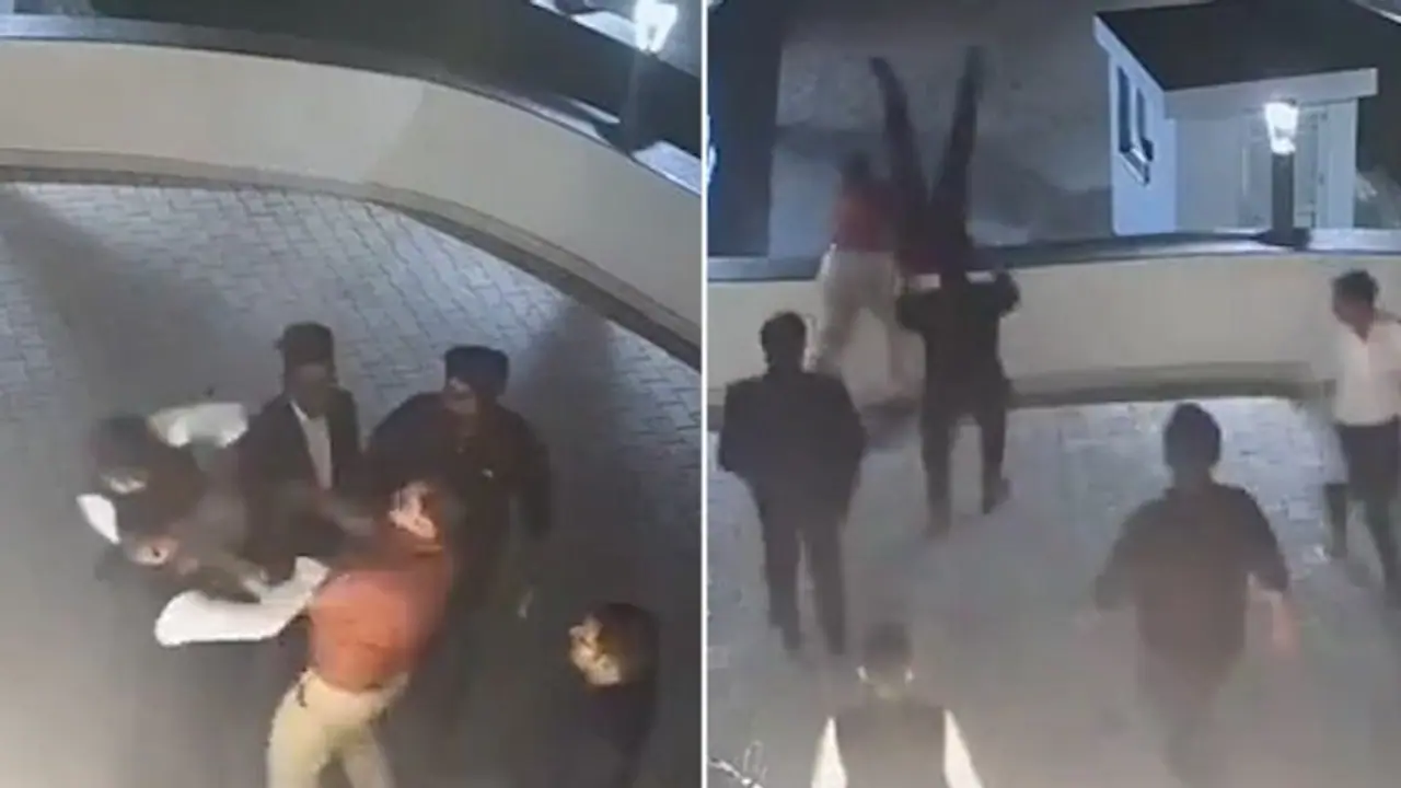 Caught on camera: UP businessman pushes man off 5 star hotel's terrace after argument (WATCH)