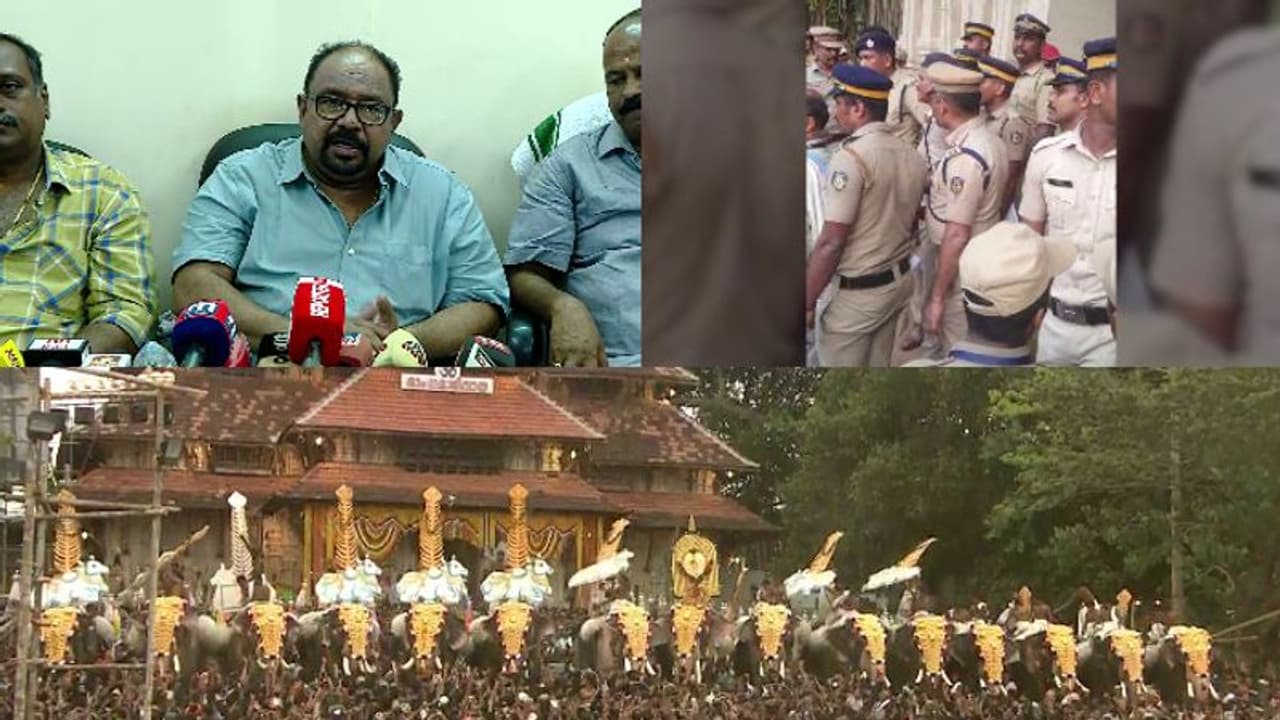 തൃശ്ശൂര്‍ പൂരം: ആനയെഴുന്നെള്ളിപ്പിനും വെടിക്കെട്ടിനും നിയമം കൊണ്ടുവരണമെന്ന് തിരുവമ്പാടി ദേവസ്വം