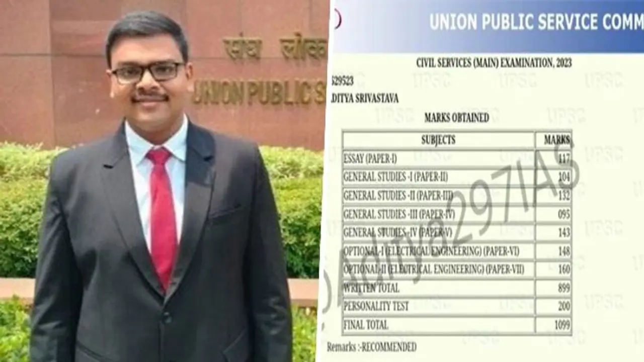 REVEALED! UPSC IAS topper Aditya Srivastava's remarkable mark sheet goes viral on social media