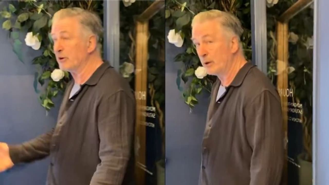 Alec Baldwin loses cool at woman asking him to say 'Free Palestine', accuses him of putting people in Jail Alec Baldwin loses cool at woman asking him to say 'Free Palestine', accuses him of putting people in Jail