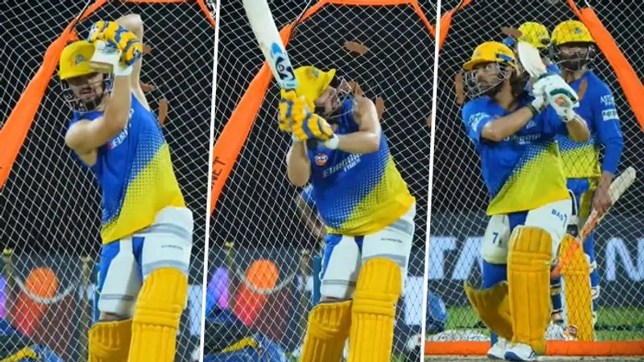 IPL 2024: Dhoni, Sameer Rizvi's explosive batting session in nets ahead of CSK vs LSG goes viral (WATCH) IPL 2024: Dhoni, Sameer Rizvi's explosive batting session in nets ahead of CSK vs LSG goes viral (WATCH)