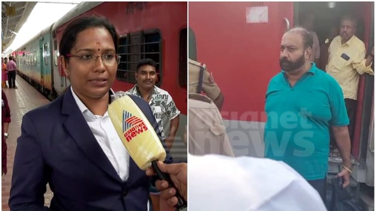 പ്രതിയോട് സംസാരിച്ച് റെയിൽവേ പൊലീസ് ഇറങ്ങിപ്പോയി, യാത്രക്കാർ കുപിതരായി; ഭീഷണിപ്പെടുത്തിയപ്പോള് അറസ്റ്റ് പ്രതിയോട് സംസാരിച്ച് റെയിൽവേ പൊലീസ് ഇറങ്ങിപ്പോയി, യാത്രക്കാർ കുപിതരായി; ഭീഷണിപ്പെടുത്തിയപ്പോള് അറസ്റ്റ്