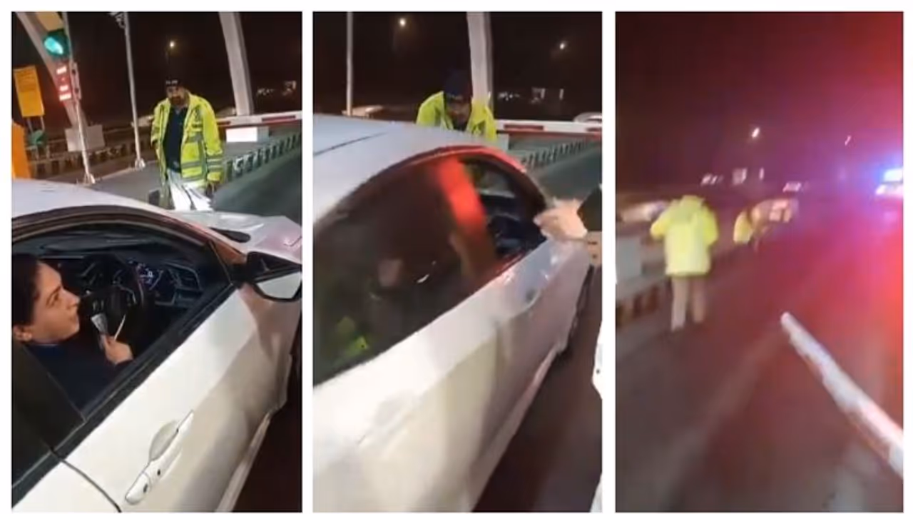 ഓവര് സ്പീഡിന് പിടിച്ചു, ട്രാഫിക് പോലീസിനെ ഇടിച്ചിട്ട് വാഹനവുമായി കടന്ന് പാക് യുവതി; വൈറല് വീഡിയോ കാണാം ഓവര് സ്പീഡിന് പിടിച്ചു, ട്രാഫിക് പോലീസിനെ ഇടിച്ചിട്ട് വാഹനവുമായി കടന്ന് പാക് യുവതി; വൈറല് വീഡിയോ കാണാം