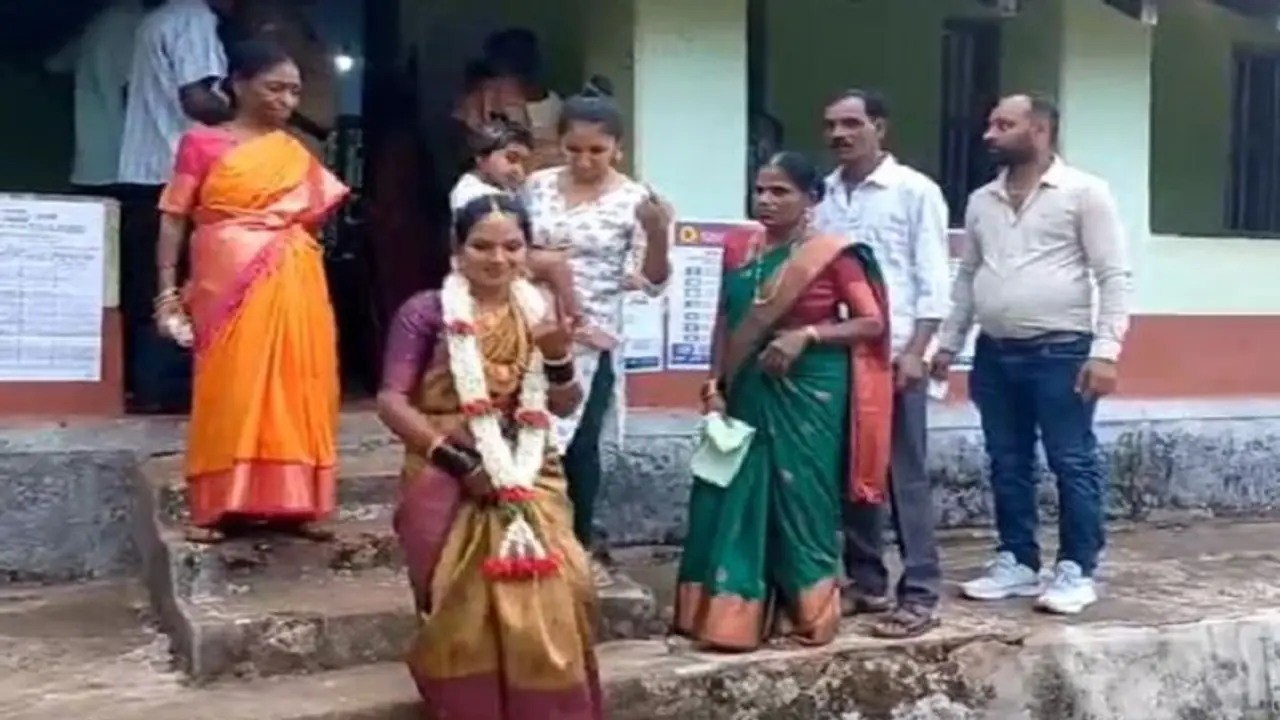 Lok Sabha polls 2024: Brides, grooms turn voters in Karnataka’s Kodagu Chikkamagaluru, Maharashtra’s Amravati Lok Sabha polls 2024: Brides, grooms turn voters in Karnataka’s Kodagu Chikkamagaluru, Maharashtra’s Amravati