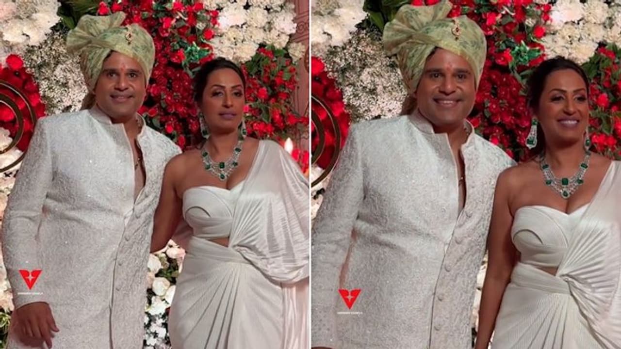 'Unhone mere baccho ko bless kia'; Kashmere Shah touches Govinda's feet at Arti's wedding; Read on 'Unhone mere baccho ko bless kia'; Kashmere Shah touches Govinda's feet at Arti's wedding; Read on