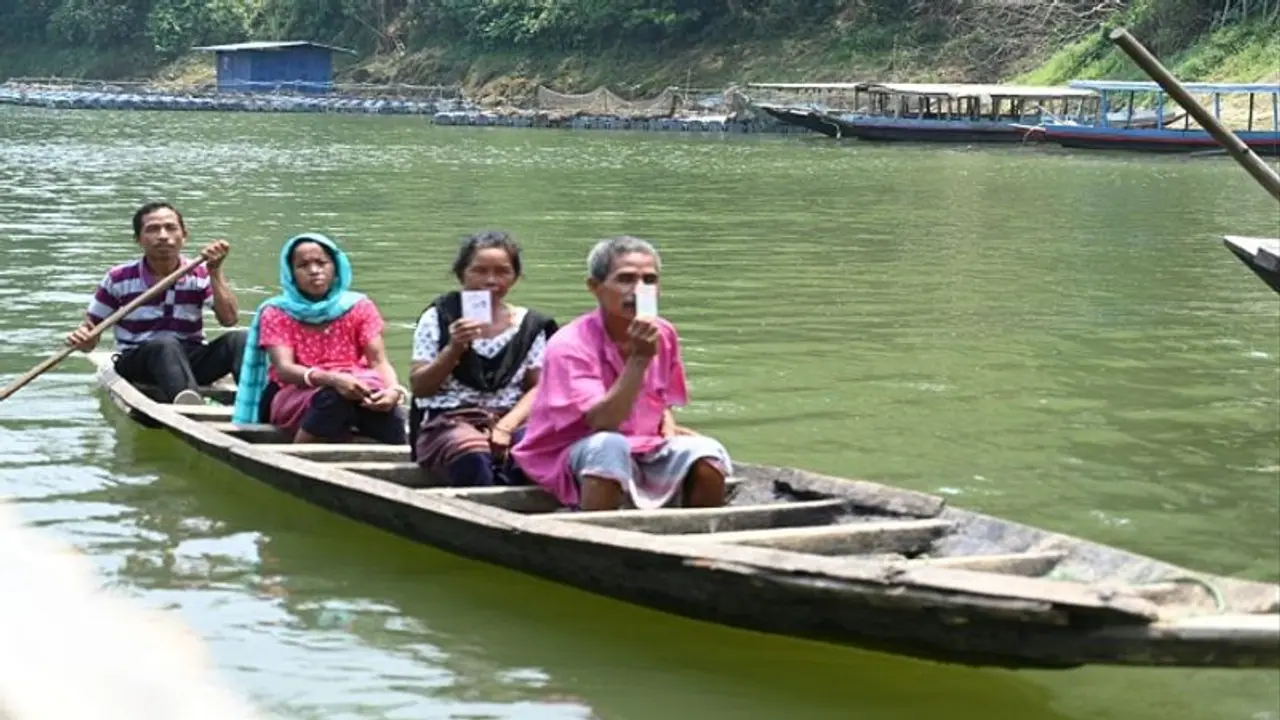 Lok Sabha elections 2024: Voters in remote Tripura region brave waters to cast vote in Phase 2 polls