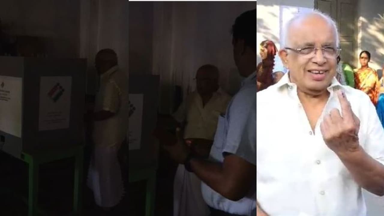 വൈദ്യുതി മന്ത്രി വോട്ട് ചെയ്യാനെത്തി, പിന്നാലെ വൈദ്യുതി പോയി; വോട്ട് ചെയ്യാനെത്തിയ വോട്ടര്മാരിൽ ചിരി വൈദ്യുതി മന്ത്രി വോട്ട് ചെയ്യാനെത്തി, പിന്നാലെ വൈദ്യുതി പോയി; വോട്ട് ചെയ്യാനെത്തിയ വോട്ടര്മാരിൽ ചിരി