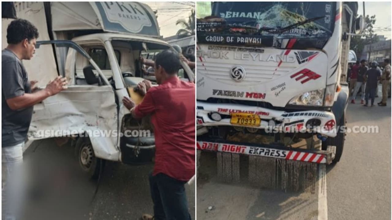 വാഹാനാപകടത്തില്‍ ഒരു മരണം; പരുക്കേറ്റവരെ സഹായിച്ചത് ബിജെപി സ്ഥാനാര്‍ത്ഥി കെ സുരേന്ദ്രനും സംഘവും 
