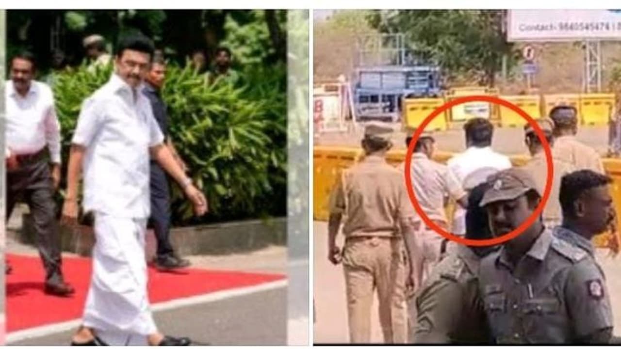 MK STALIN : கஞ்சா பொட்டலத்தோடு முதல்வர் ஸ்டாலினை சந்திக்க வந்த பாஜக நிர்வாகி.. அதிரடியாக சுற்றி வளைத்த போலீஸ்
