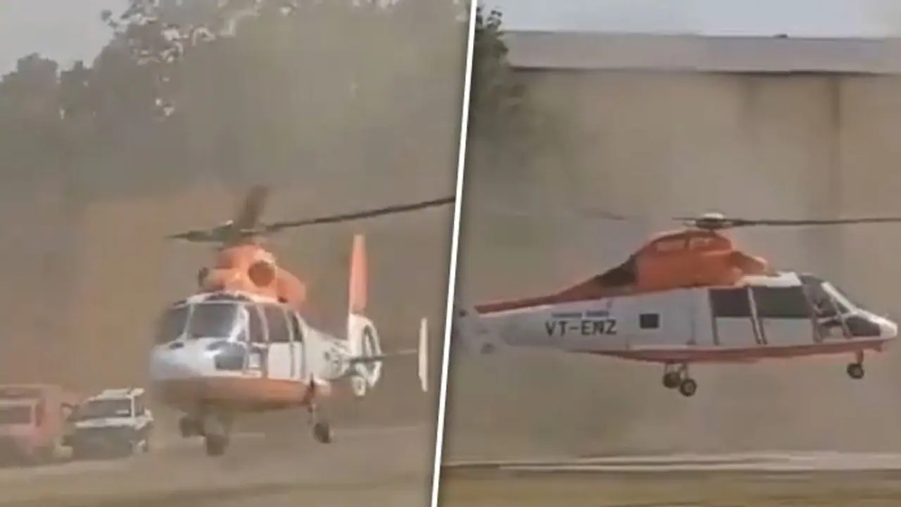 Lok Sabha Elections 2024: Amit Shah escapes major accident after his chopper loses control (WATCH)