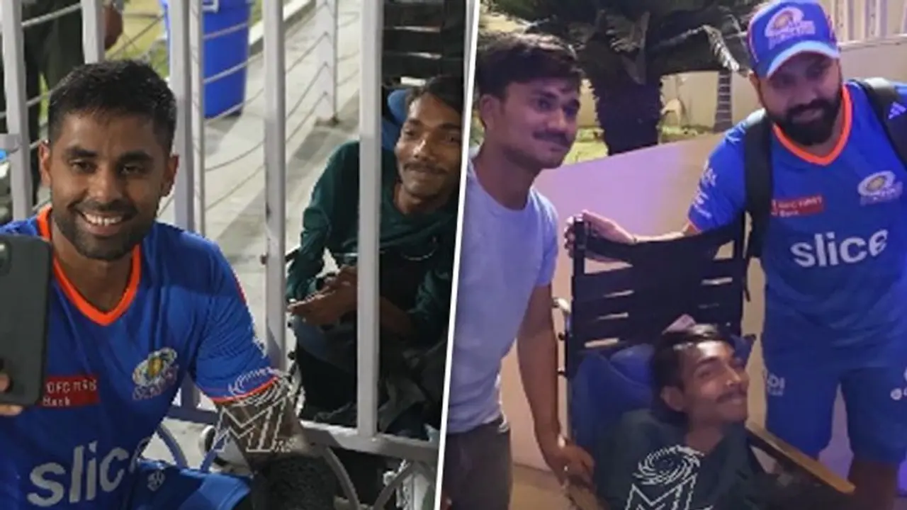 IPL 2024: Suryakumar fulfills specially abled fan's wish to meet MI's Rohit Sharma; WATCH heartwarming video IPL 2024: Suryakumar fulfills specially abled fan's wish to meet MI's Rohit Sharma; WATCH heartwarming video