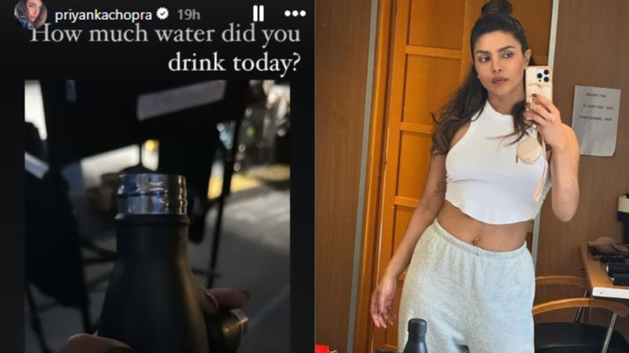 Priyanka Chopra reminding you to stay hydrated: "How Much Water Did You Drink Today?"