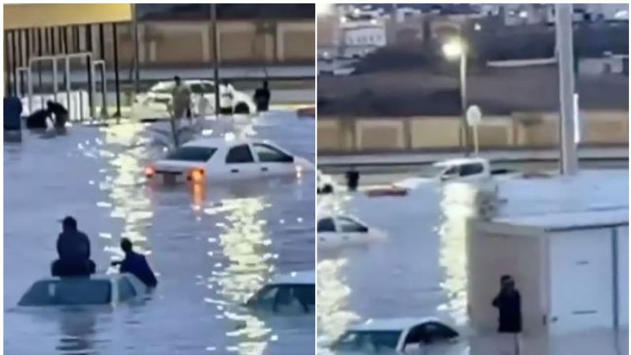 സൗദി അറേബ്യയില് പലയിടങ്ങളിലും ശക്തമായ മഴ; റോഡുകളില് വെള്ളക്കെട്ട് സൗദി അറേബ്യയില് പലയിടങ്ങളിലും ശക്തമായ മഴ; റോഡുകളില് വെള്ളക്കെട്ട്