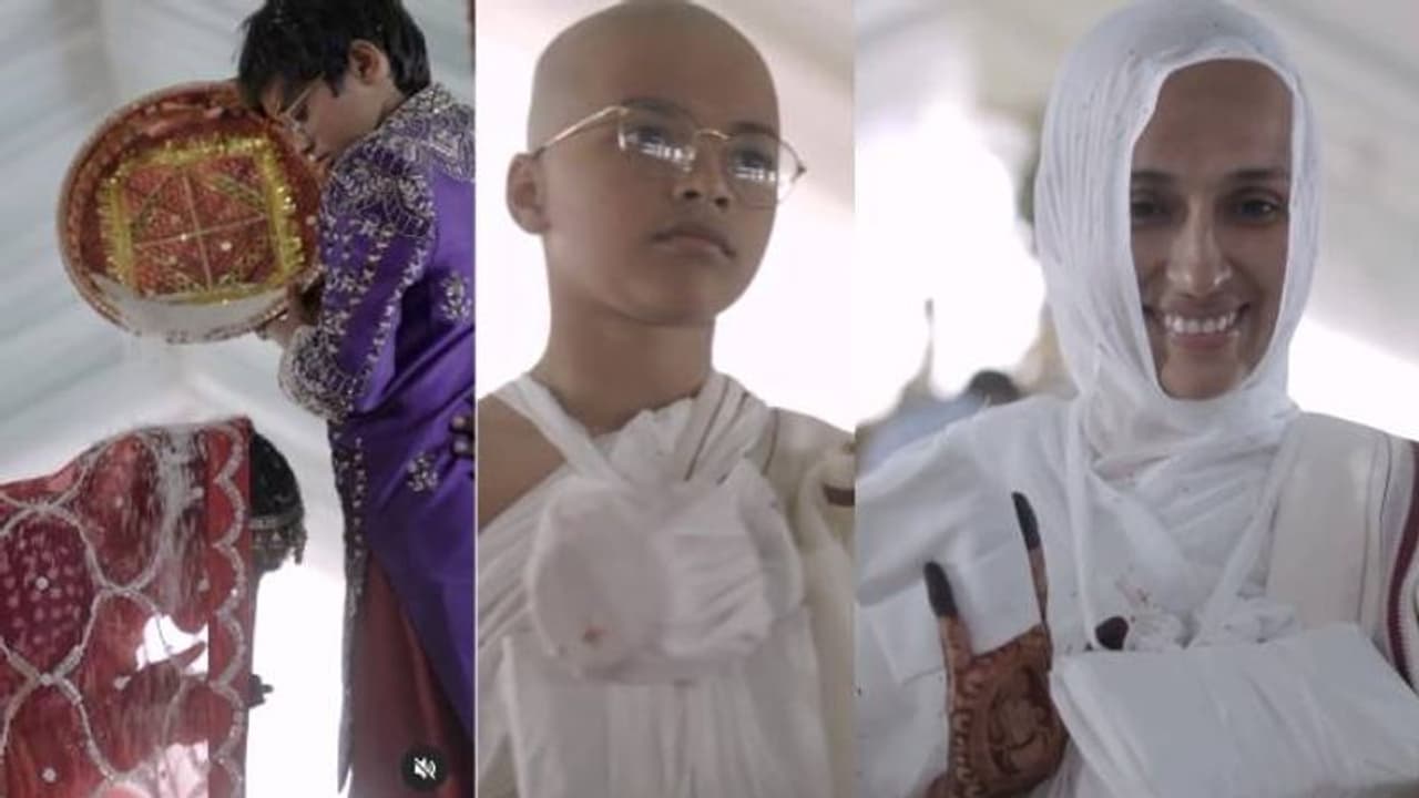 എല്ലാ സുഖസൗകര്യങ്ങൾക്കും വിട, സന്യാസം സ്വീകരിക്കാൻ ബിസിനസുകാരന്റെ ഭാര്യയും 11 കാരൻ മകനും 