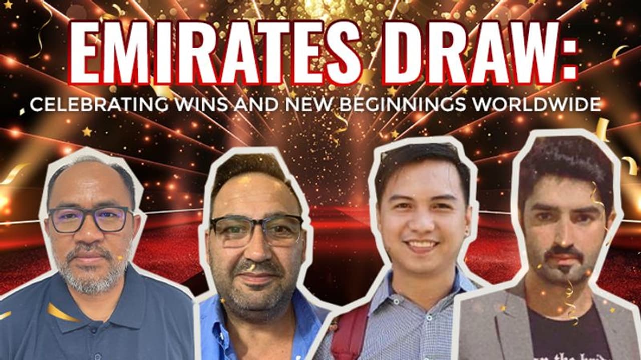 എമിറേറ്റ്സ് ‍ഡ്രോ: ലോകത്തിന്റെ പലകോണിൽ നിന്നുള്ള വിജയികൾ നേടിയത് AED 570,000