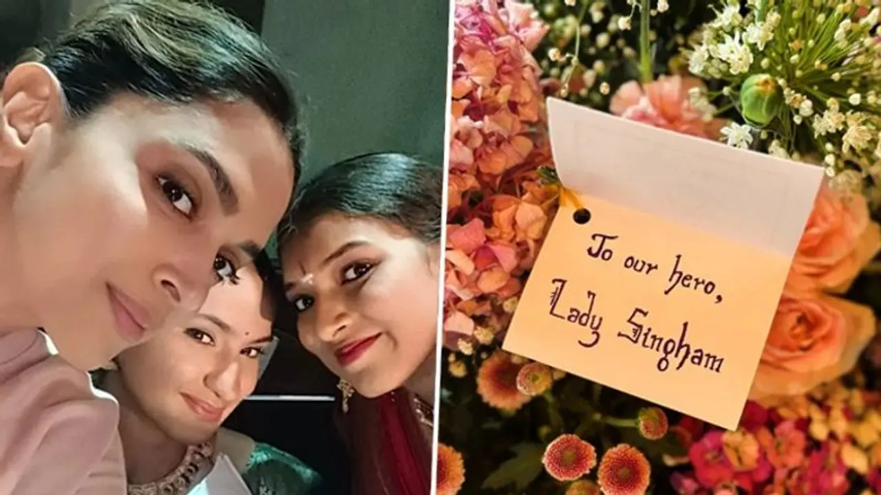 Deepika Padukone flaunts pregnancy glow; poses with co actors from Rohit Shetty's upcoming 'Singham Again'