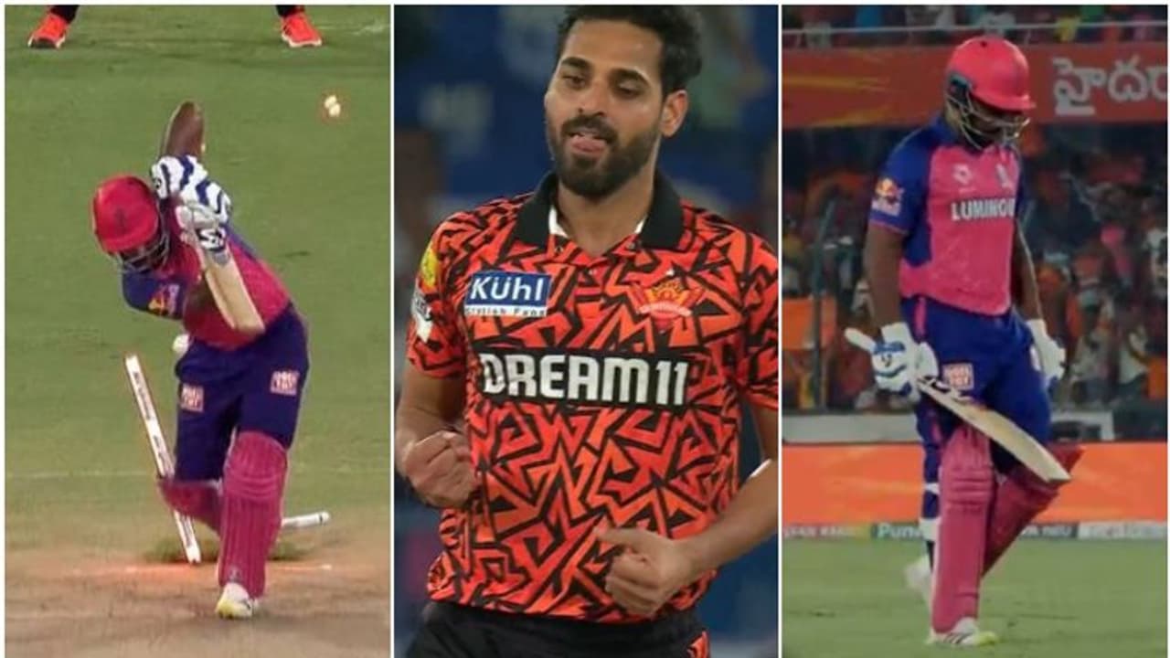 സഞ്ജുവും ഡക്ക്! ഇന്ത്യയുടെ ടി20 ലോകകപ്പ് ടീമംഗങ്ങള്‍ക്ക് രാശിയില്ല; കാണാം സഞ്ജുവിന്റെ വിക്കറ്റ് പറത്തിയ പന്ത്