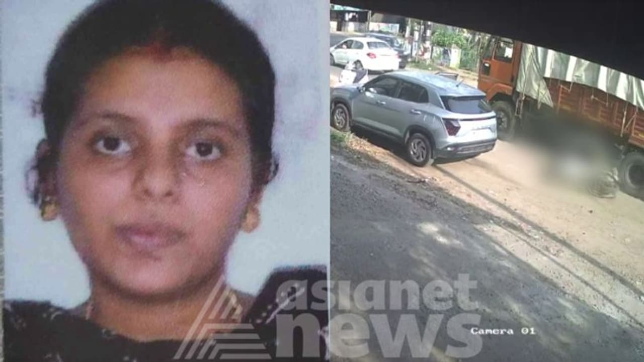 ഭർത്താവിനും കുഞ്ഞിനുമൊപ്പം സ്കൂട്ടറിൽ സഞ്ചരിക്കവെ ലോറി ഇടിച്ചു; യുവതിക്ക് ദാരുണാന്ത്യം