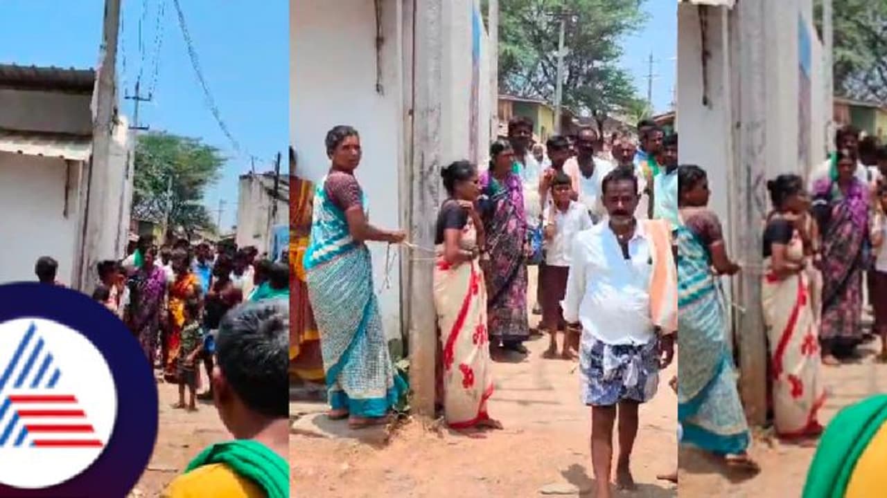 Karnataka: Woman tied to pole, assaulted after son elopes with girl in Haveri Karnataka: Woman tied to pole, assaulted after son elopes with girl in Haveri