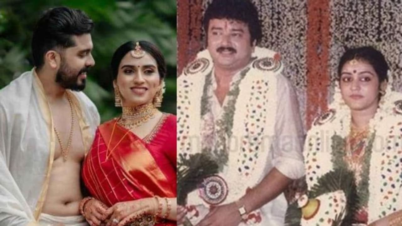 ​'ഗുരുവായൂരപ്പൻ എല്ലാം ഭം​ഗിയാക്കി'; 32 വർഷം മുൻപ് ജയറാം പാർവതി, ഇപ്പോൾ ചക്കി; മനംനിറഞ്ഞ് താരദമ്പതികൾ