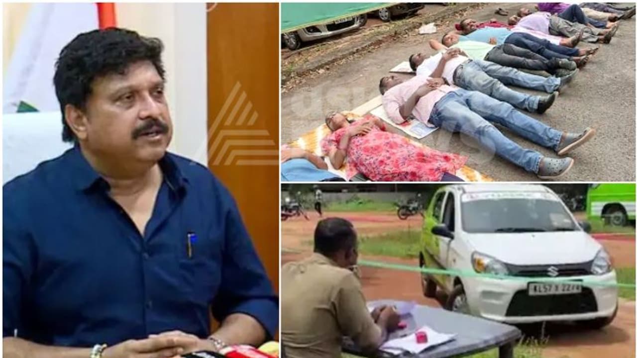 ഡ്രൈവിംഗ് ടെസ്റ്റ് പരിഷ്കരണം; സംസ്ഥാനത്ത് ഇന്നും ടെസ്റ്റുകൾ മുടങ്ങി, ടെസ്റ്റ് ഗ്രൗണ്ടിൽ കിടന്ന് പ്രതിഷേധം ഡ്രൈവിംഗ് ടെസ്റ്റ് പരിഷ്കരണം; സംസ്ഥാനത്ത് ഇന്നും ടെസ്റ്റുകൾ മുടങ്ങി, ടെസ്റ്റ് ഗ്രൗണ്ടിൽ കിടന്ന് പ്രതിഷേധം