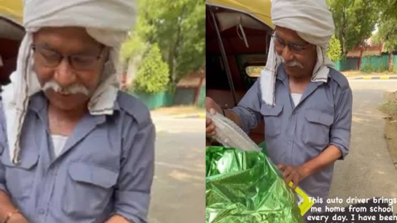 കുഞ്ഞുകാര്യം, വലിയ സന്തോഷം; ഓട്ടോ ഡ്രൈവറുടെ മുഖത്ത് പുഞ്ചിരി വിരിയിച്ച ആ സമ്മാനപ്പൊതി കുഞ്ഞുകാര്യം, വലിയ സന്തോഷം; ഓട്ടോ ഡ്രൈവറുടെ മുഖത്ത് പുഞ്ചിരി വിരിയിച്ച ആ സമ്മാനപ്പൊതി