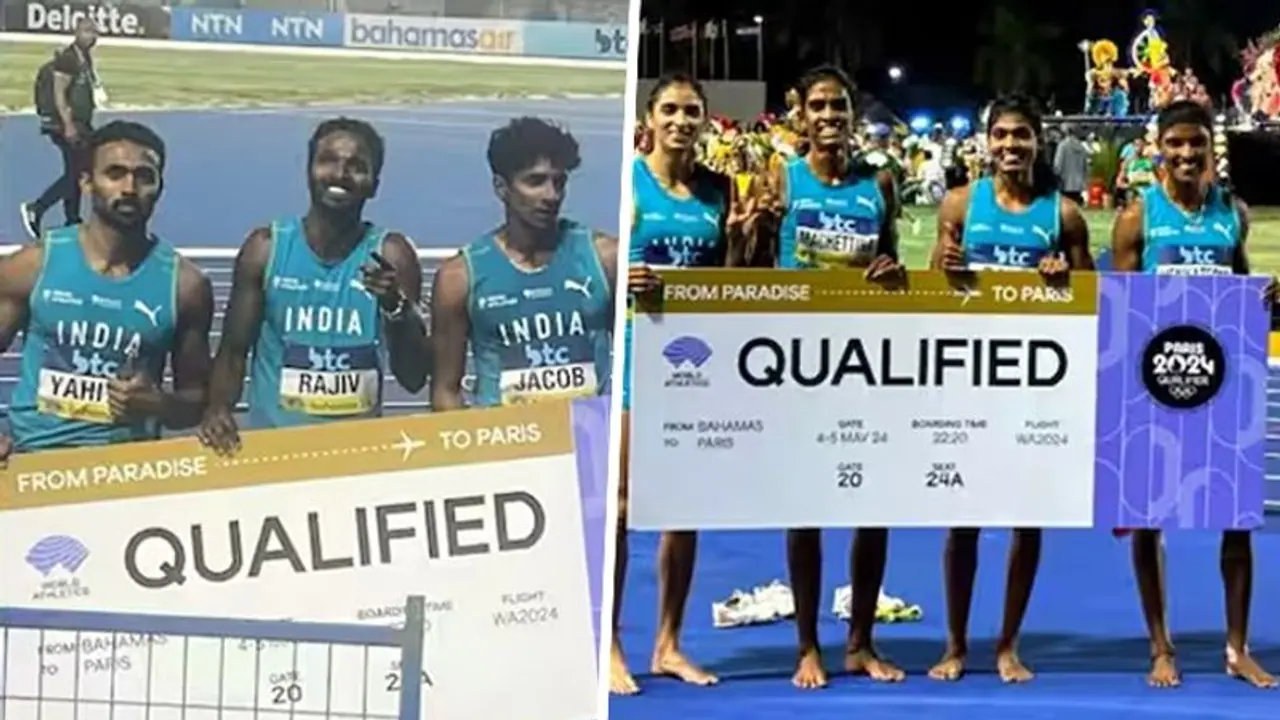 Indian men's and women's relay teams secure place for Paris Olympics 2024 Indian men's and women's relay teams secure place for Paris Olympics 2024