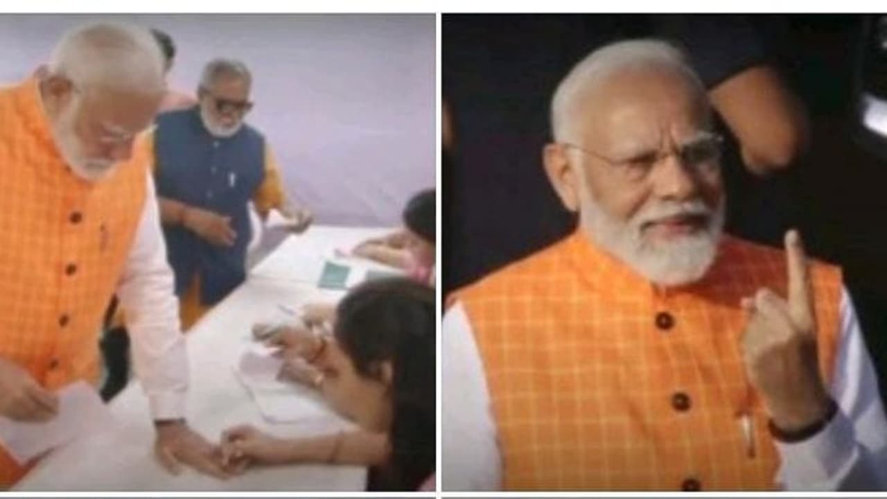 MODI : ஜனநாயகக் கடமையாற்றிய மோடி; சாலையில் நடந்து மக்களிடம் வாக்களிப்பதை விழிப்புணர்வு ஏற்படுத்திய பிரதமர் MODI : ஜனநாயகக் கடமையாற்றிய மோடி; சாலையில் நடந்து மக்களிடம் வாக்களிப்பதை விழிப்புணர்வு ஏற்படுத்திய பிரதமர்