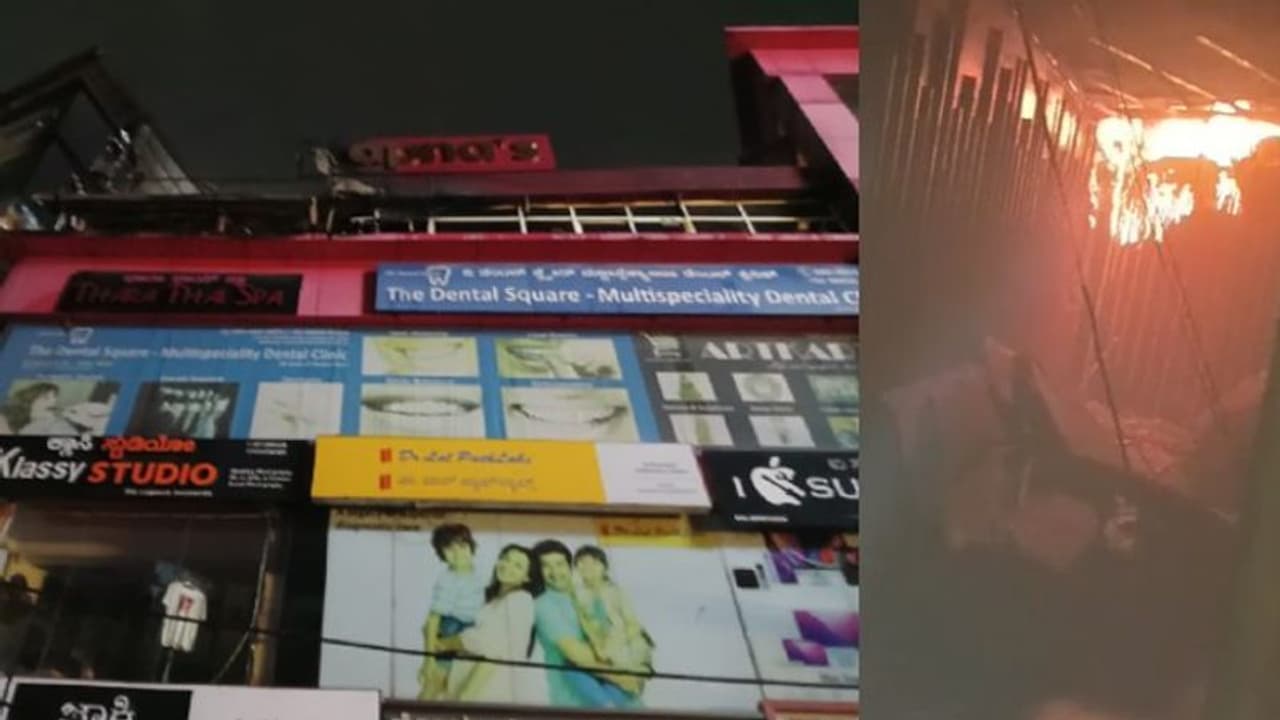 Bengaluru: Late night fire burns spa at Electronic city's Neeladri Nagar, resulting in over Rs 10 lakh loss