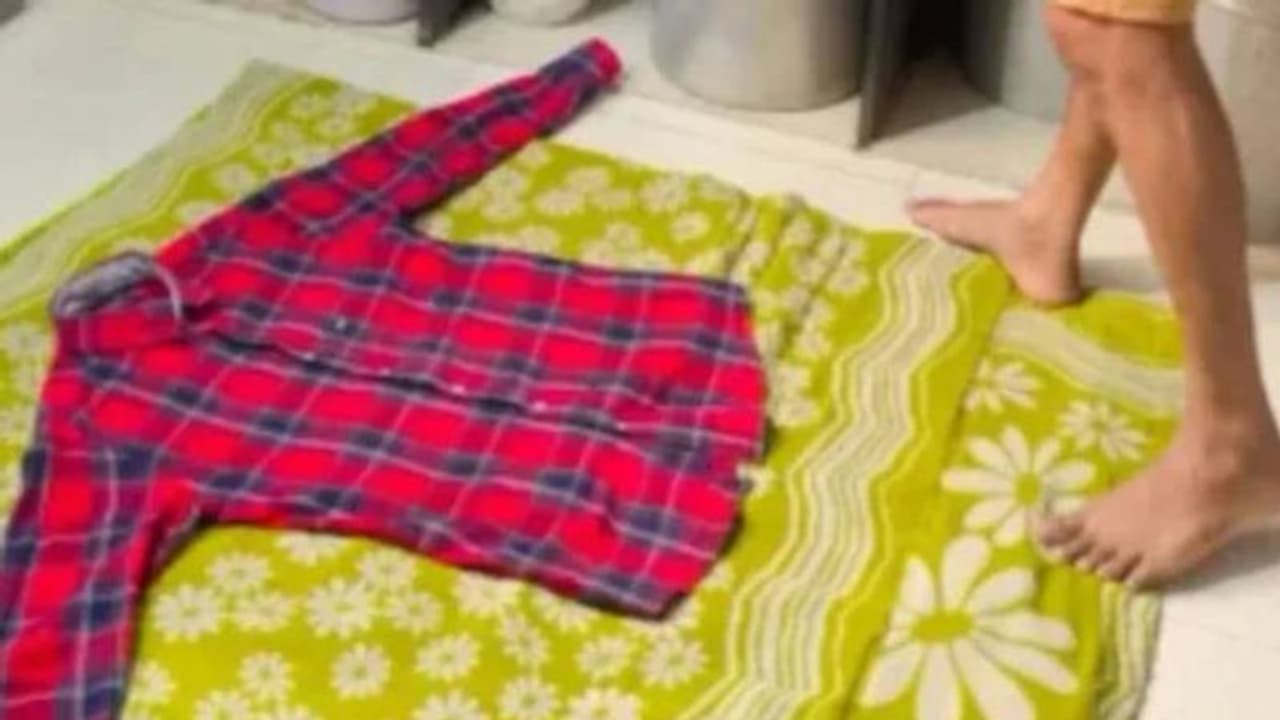 'ശ്ശോ നിന്റൊരു ബുദ്ധി', യുവാവ് ഇസ്തിരിയിടുന്നത് എങ്ങനെയെന്ന് കണ്ടോ? വൈറലായി വീഡിയോ